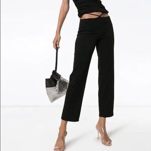 Miaou Elegant Black Ankle Pants